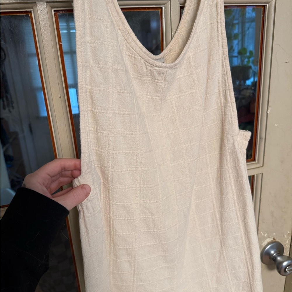 Rhythm Cream Checkered Romper - Picture 2 of 7